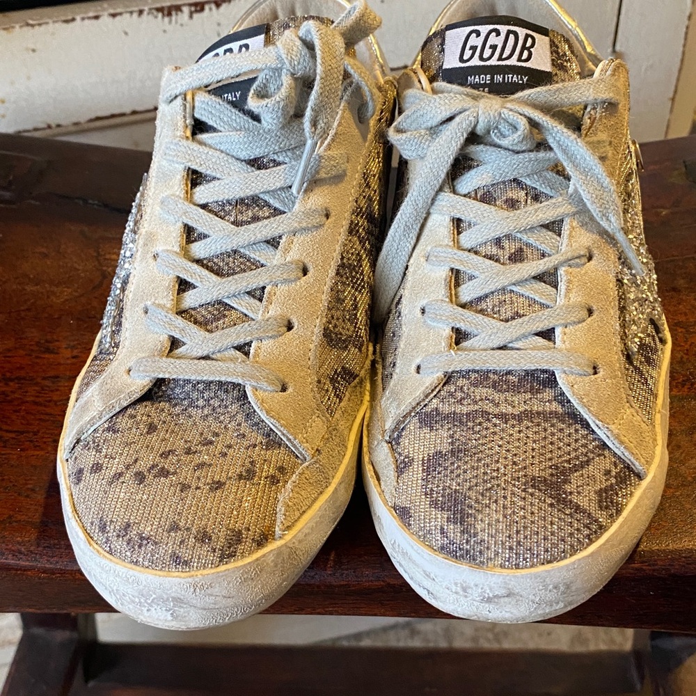 Golden Goose Superstar White  Snake skin toe-eur 38 - Picture 4 of 14
